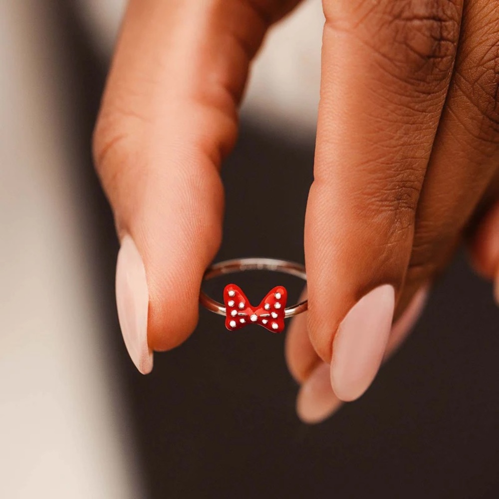 Pura Vida DISNEY MINNIE MOUSE POLKA DOT BOW RING- NWT